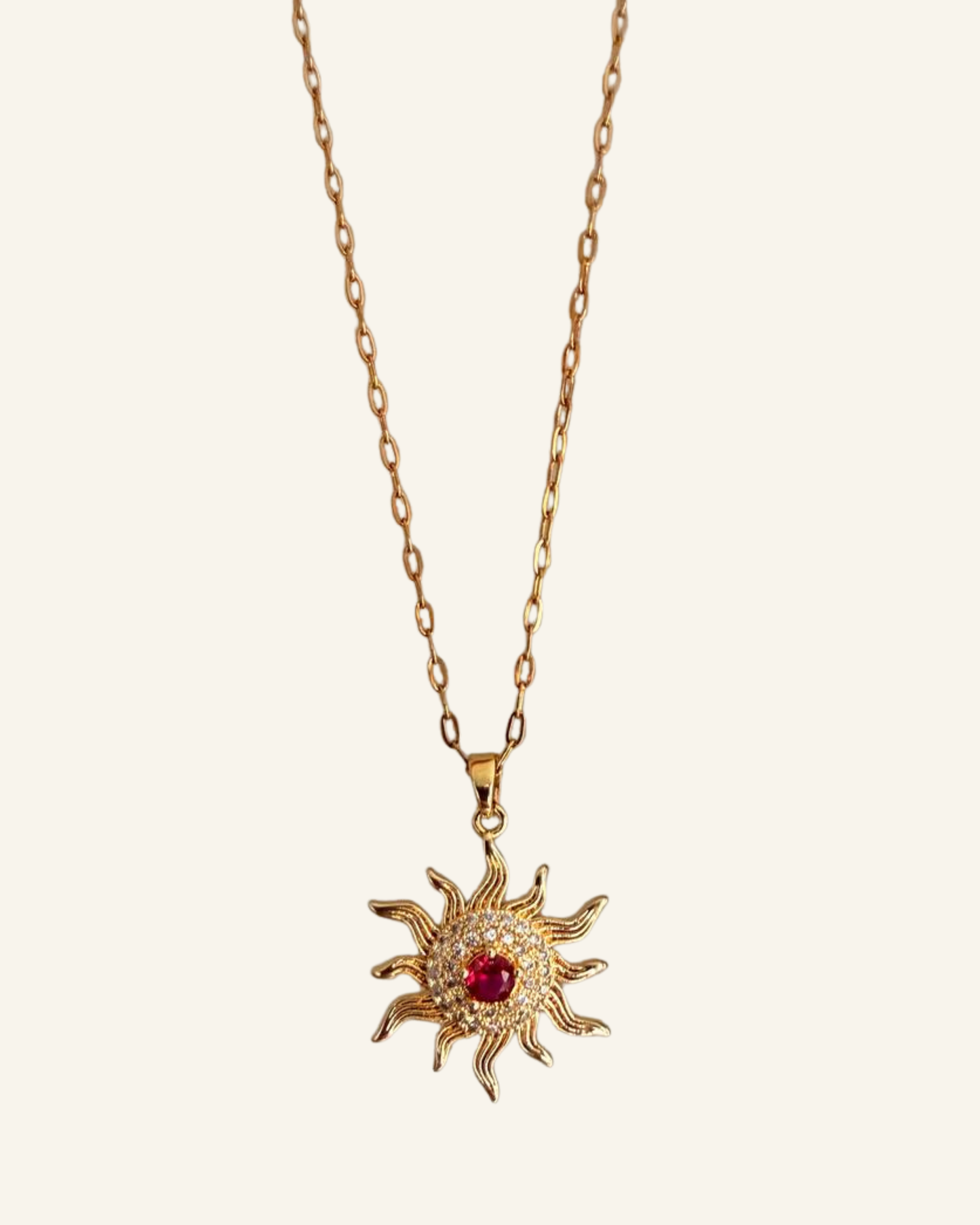The Ruby Necklace - Sola Accessories