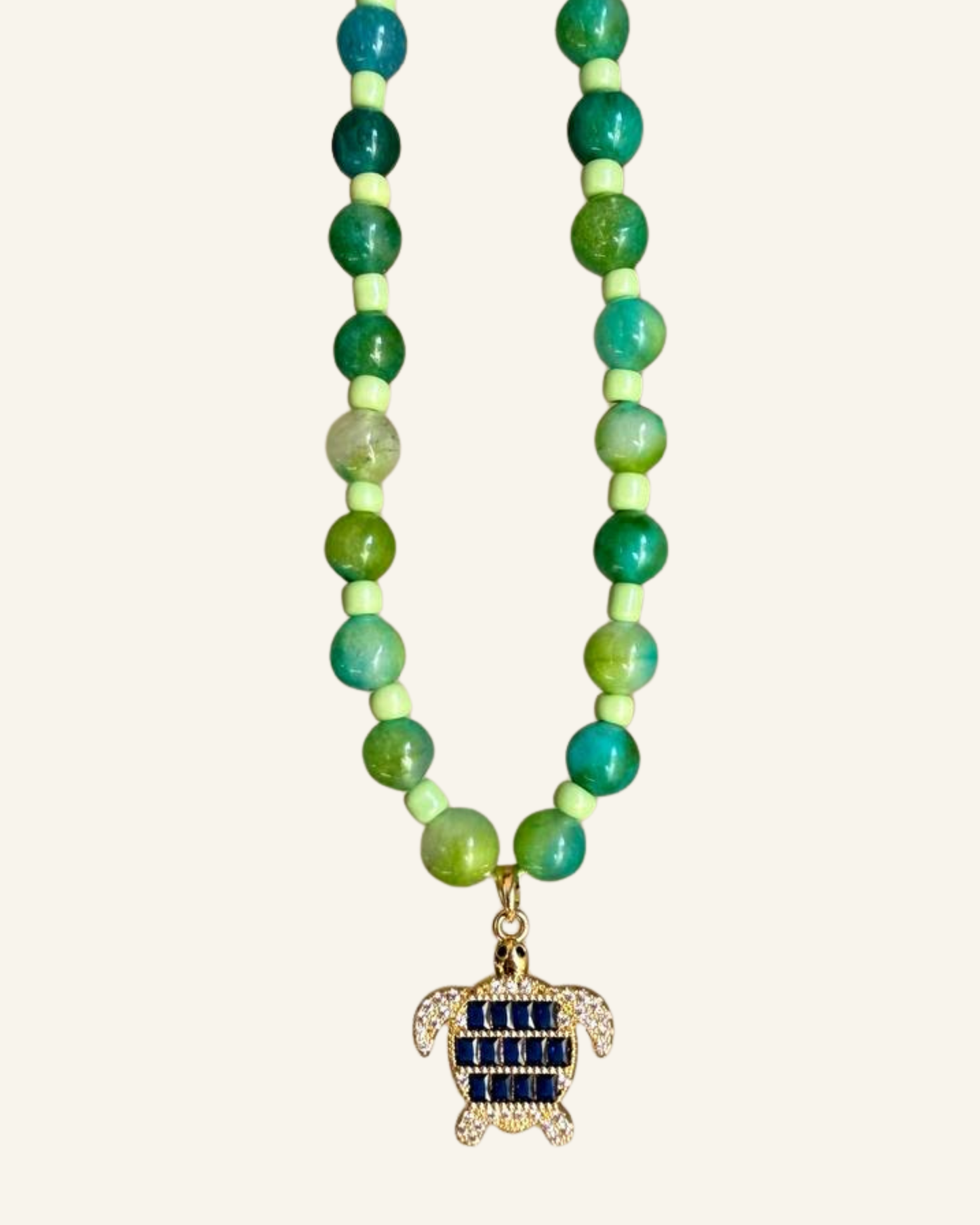 Aqua Turtle Necklace