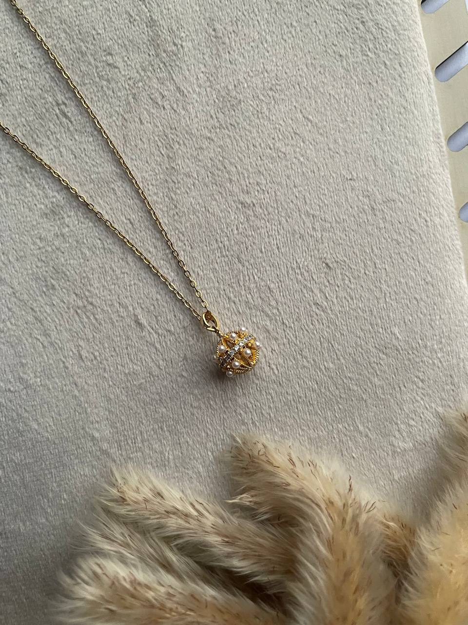 Pearl Sphere Necklace - Sola Accessories