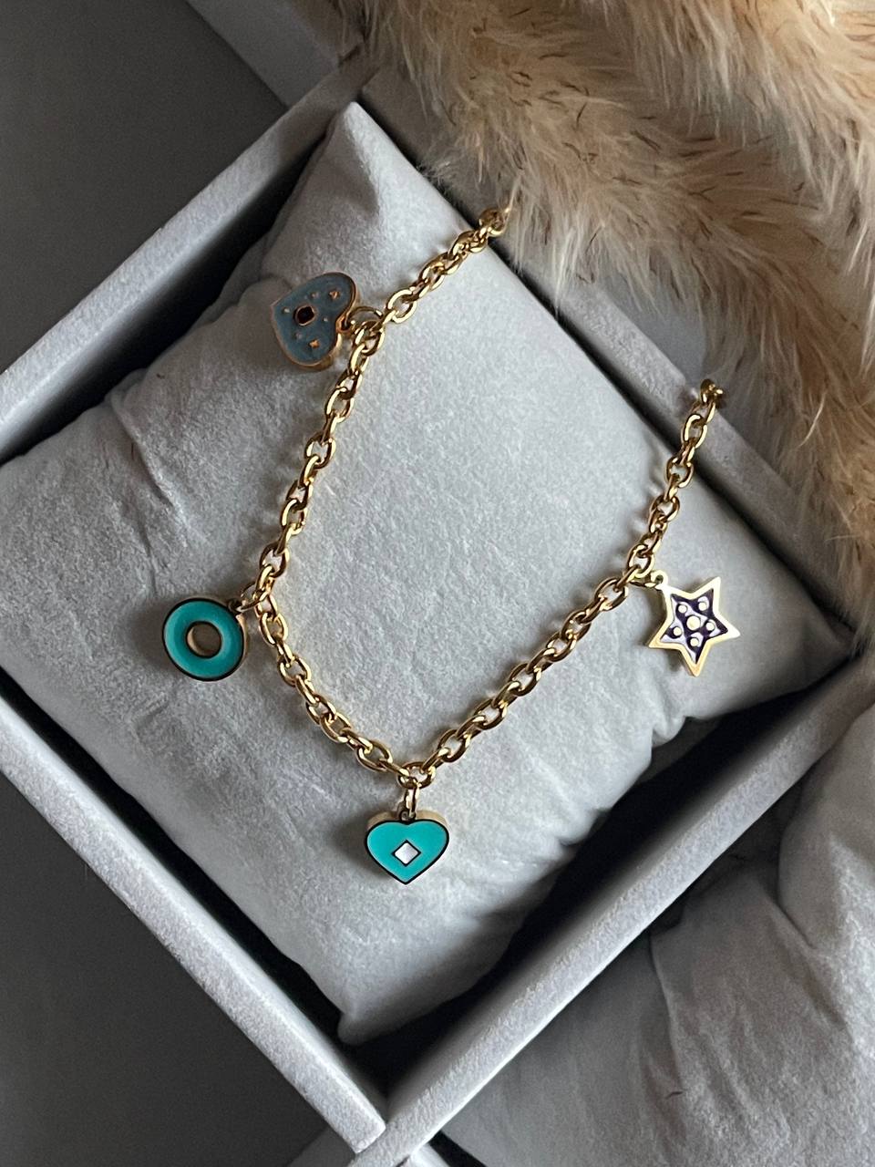 Gold Charm Bracelet - Sola Accessories