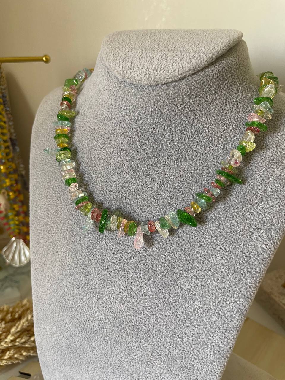 Color Splash Gemstone Necklace