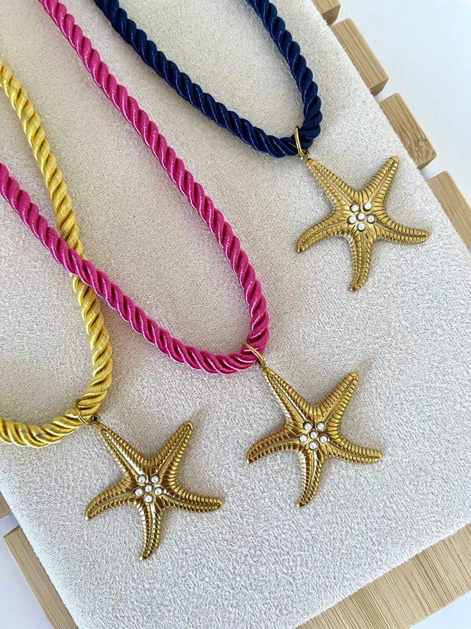 Jeweled Starfish Necklace
