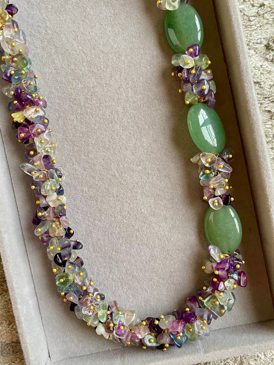 Emerald Garden Gemstone Necklace