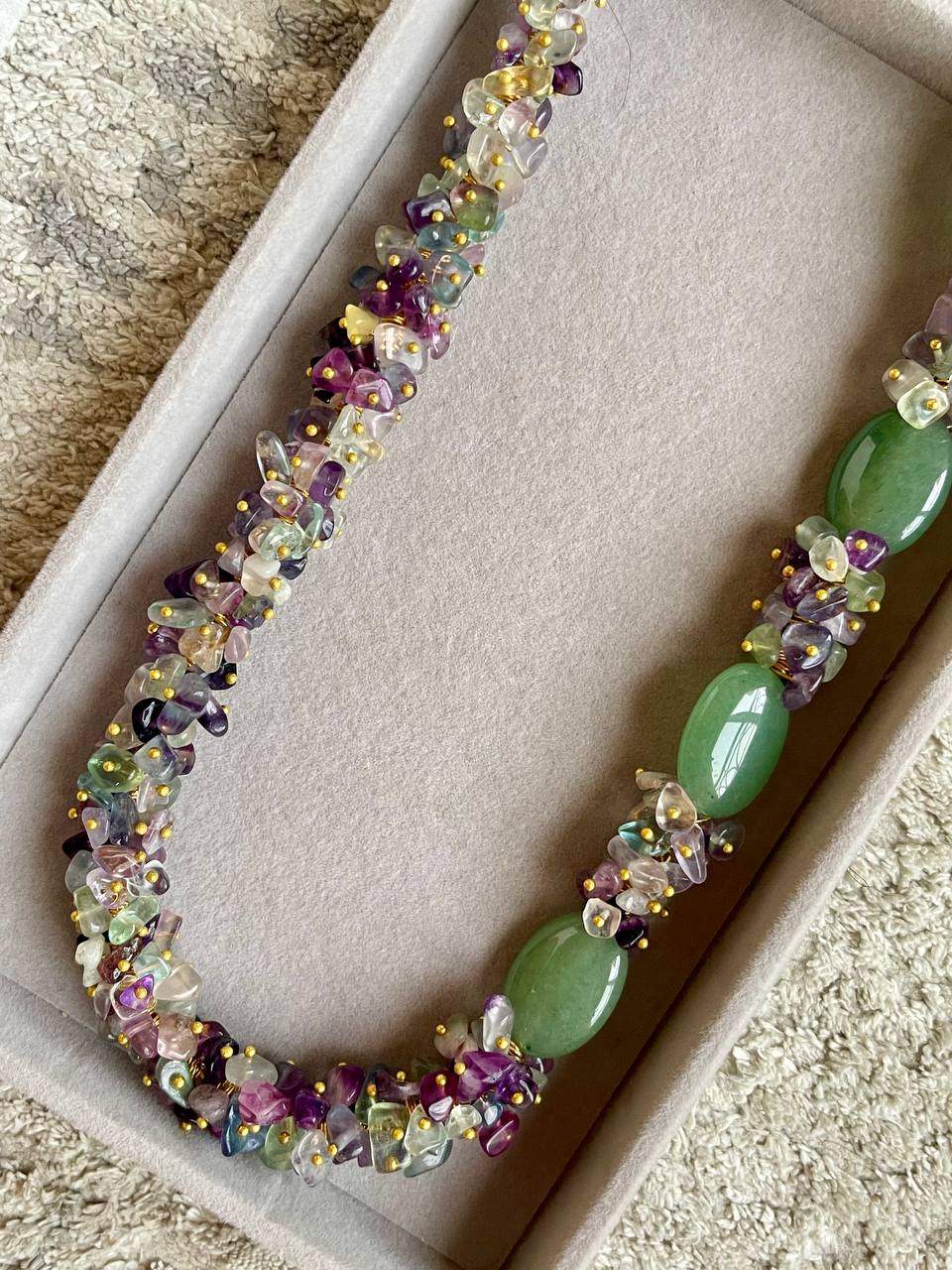 Emerald Garden Gemstone Necklace
