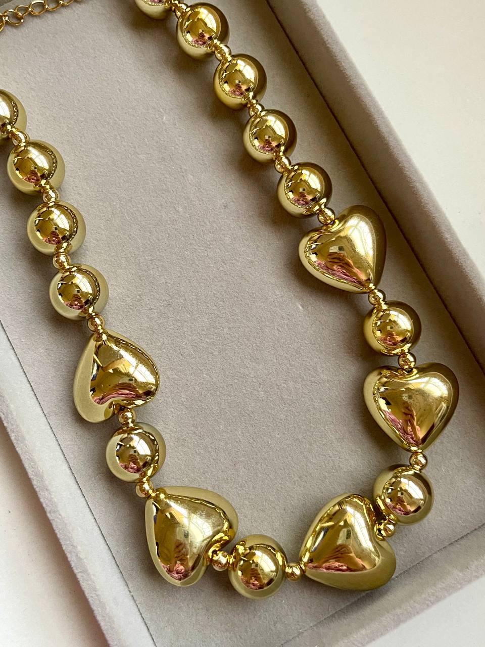 Golden Hearts Necklace