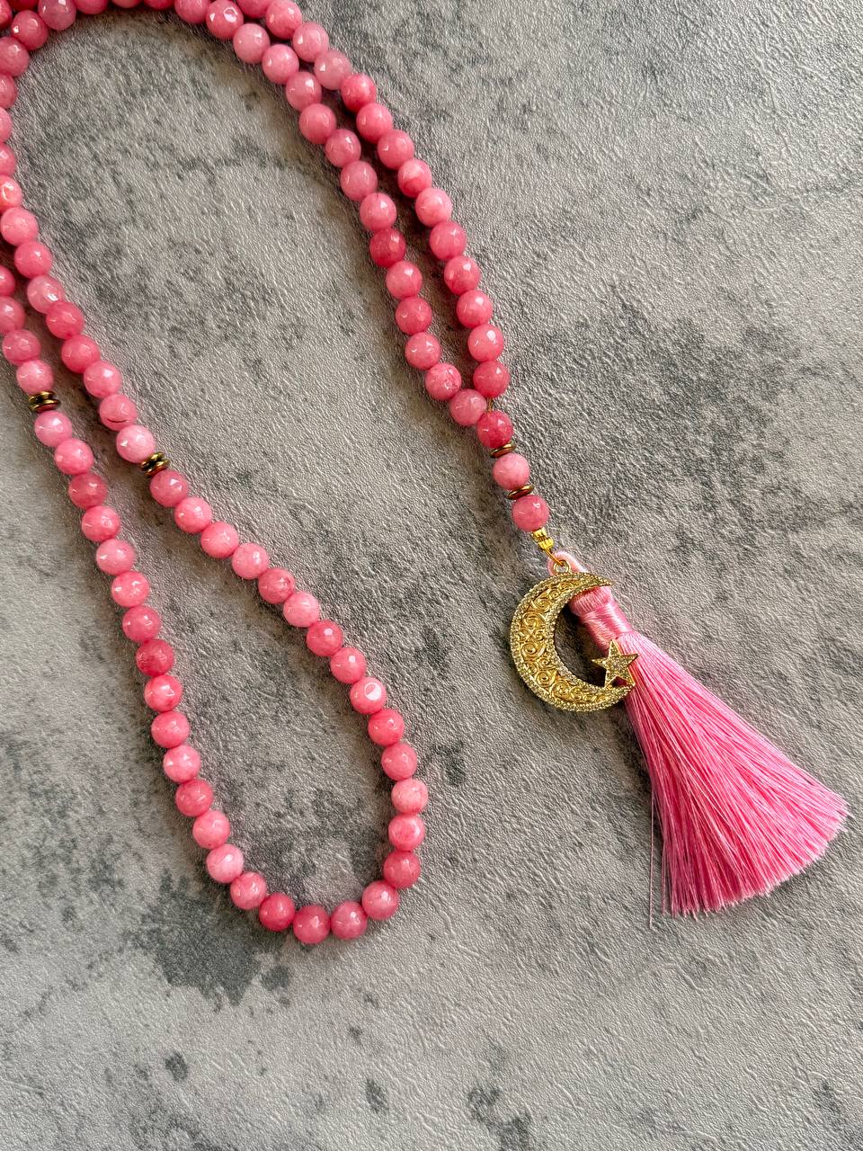 Pink Prayer Beads - Sola Accessories