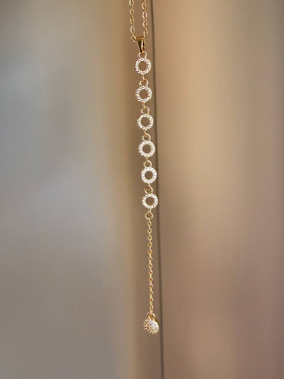 Sparkling Circle Necklace - Sola Accessories