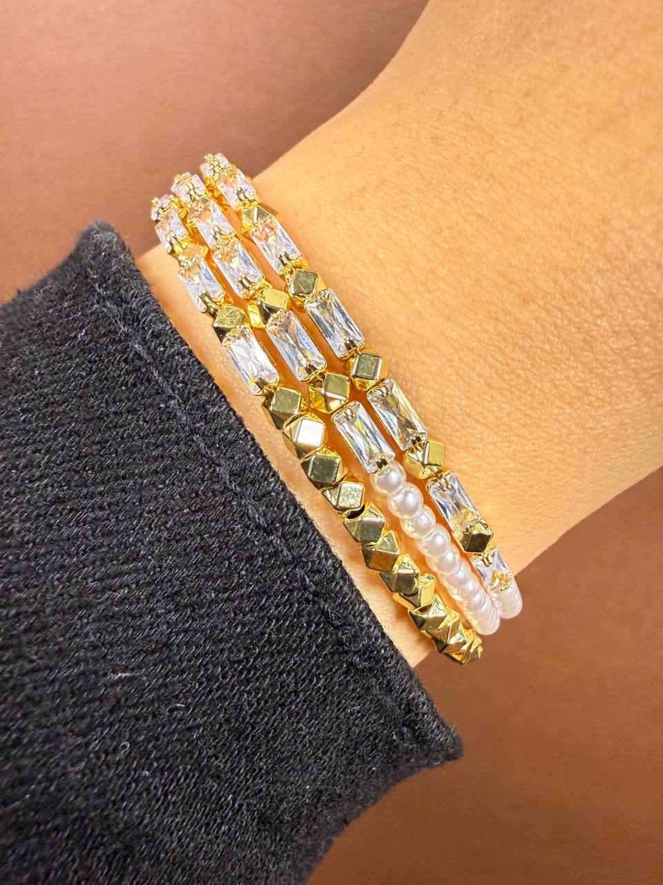 The Pearl & Prism Bangle - Sola Accessories
