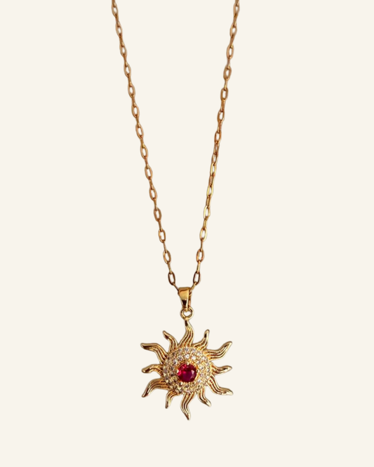 The Ruby Necklace - Sola Accessories