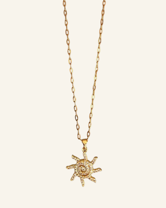 The Crystal Sun Necklace - Sola Accessories