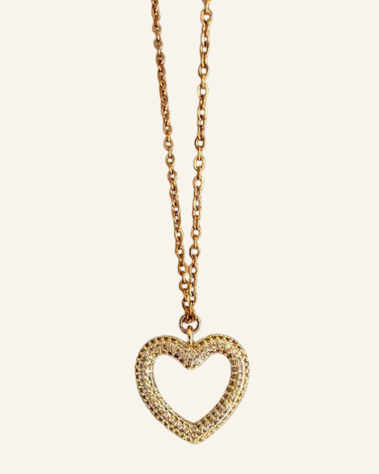 Glam Heart Necklace - Sola Accessories