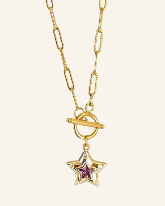 Purple Star Necklace - Sola Accessories