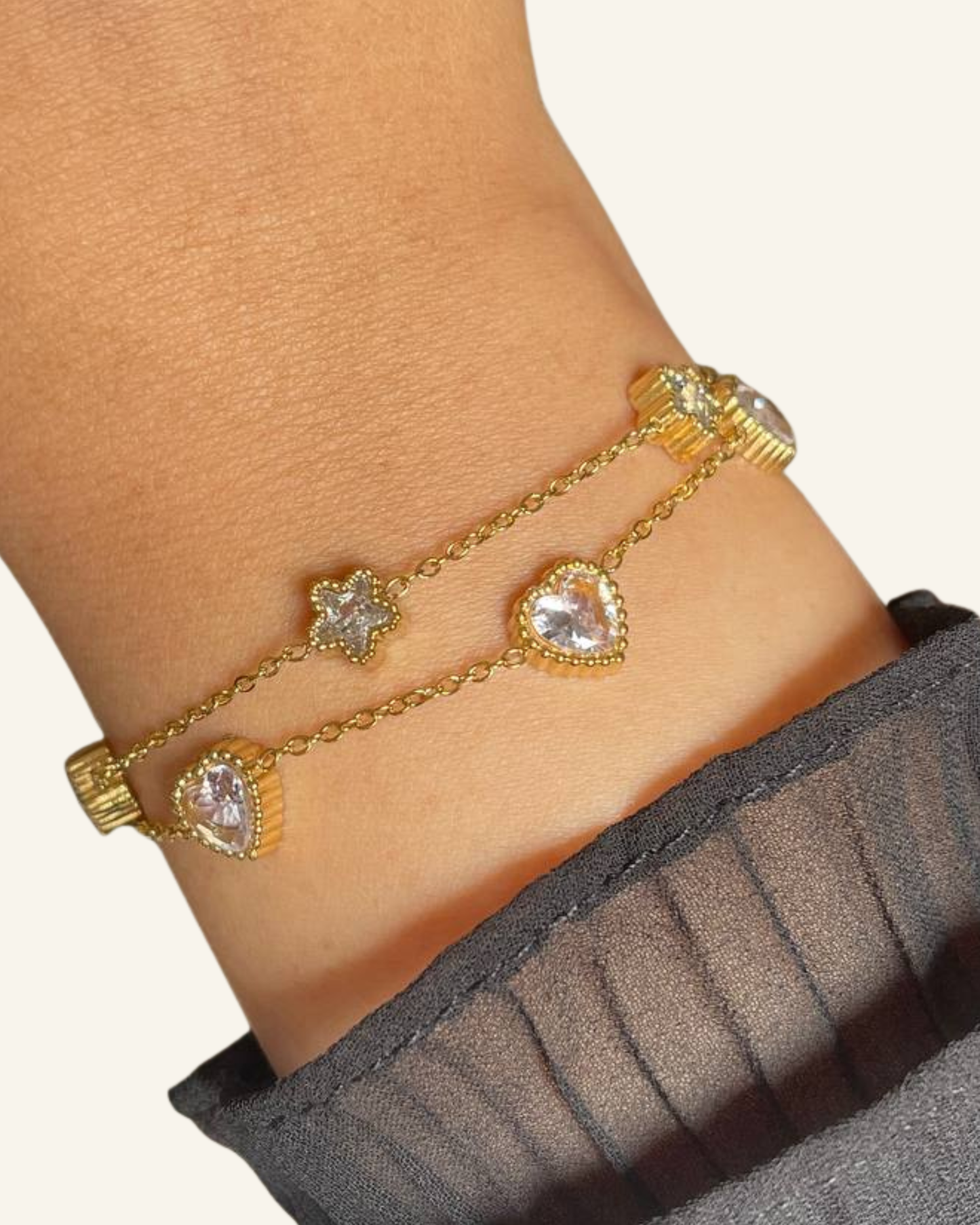 2 Layers Sweet Sparkle Bracelet