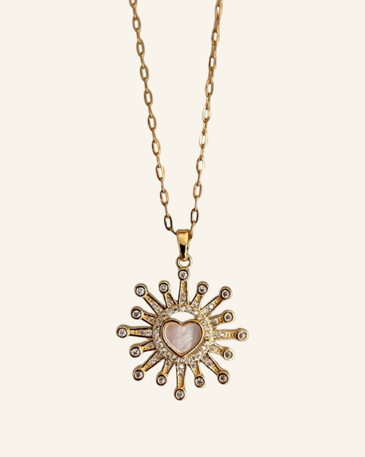 Blush Sun Necklace - Sola Accessories