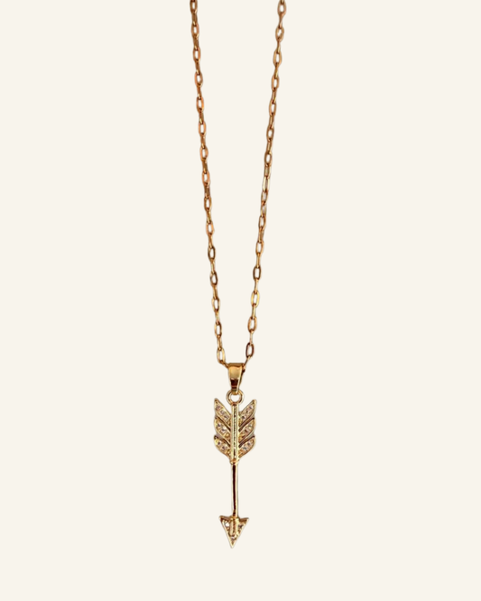 The Crystal Aim Necklace - Sola Accessories