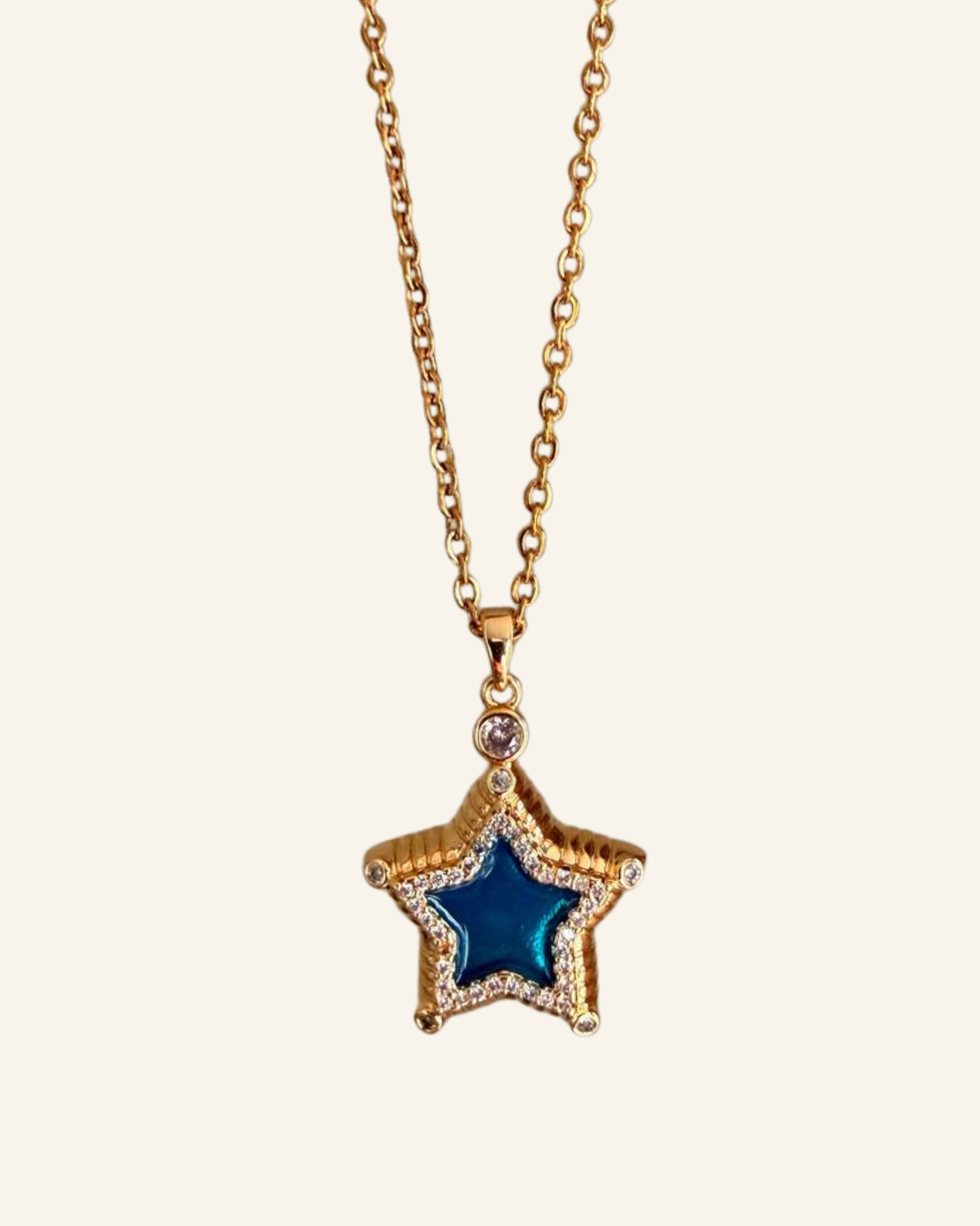 Blue Star Glow Necklace - Sola Accessories