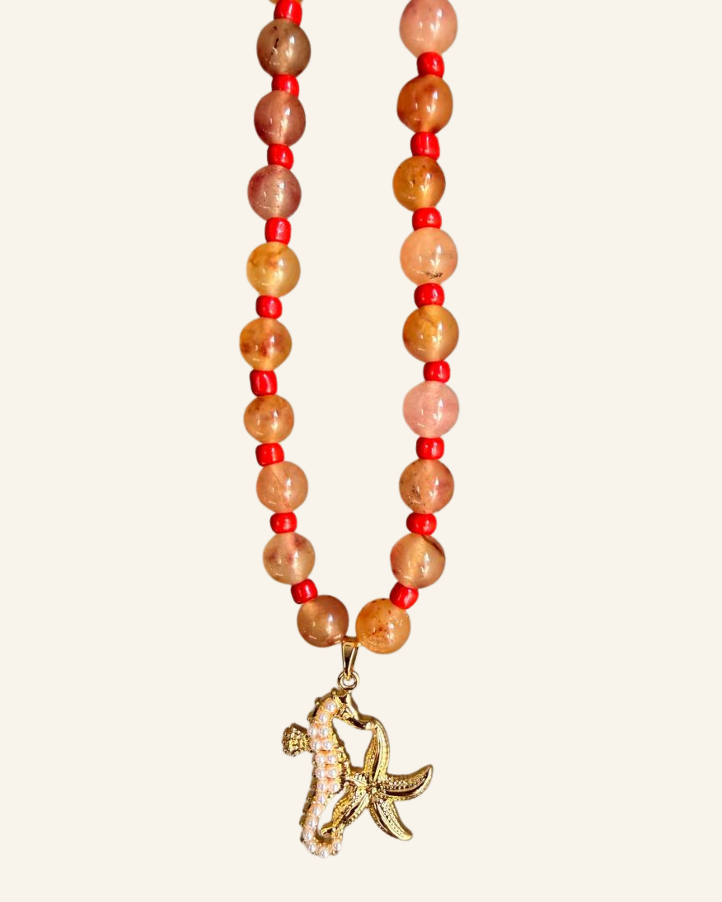 Seahorse Starfish Necklace
