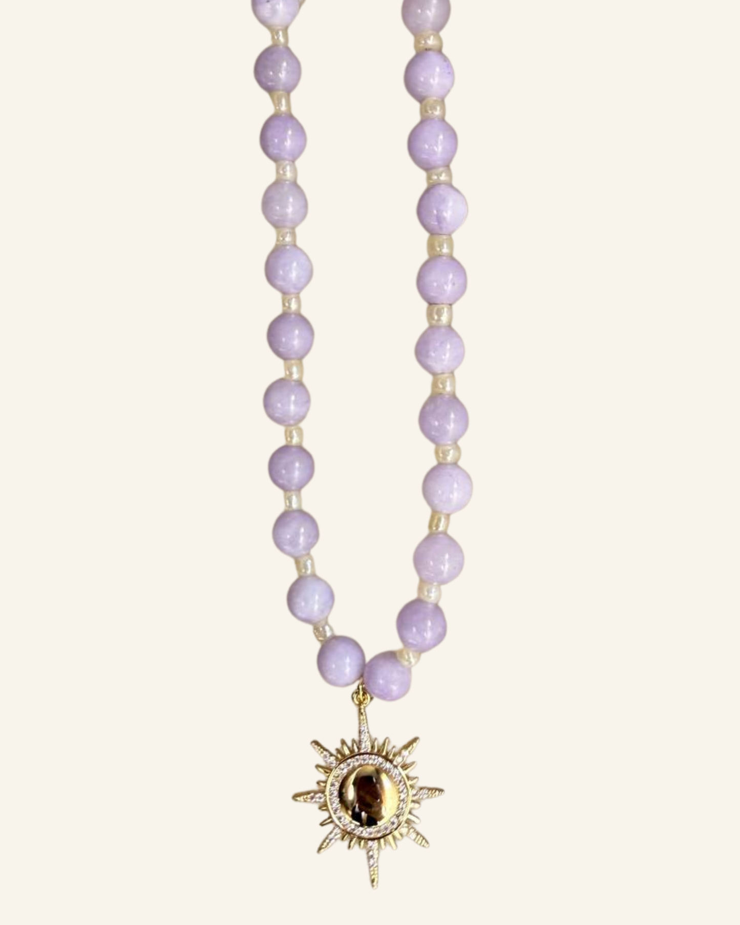 Purple Sun Necklace