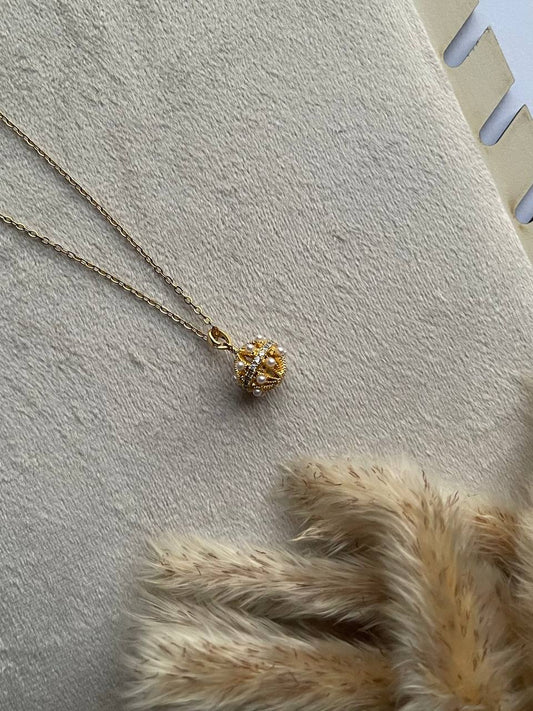 Pearl Sphere Necklace - Sola Accessories