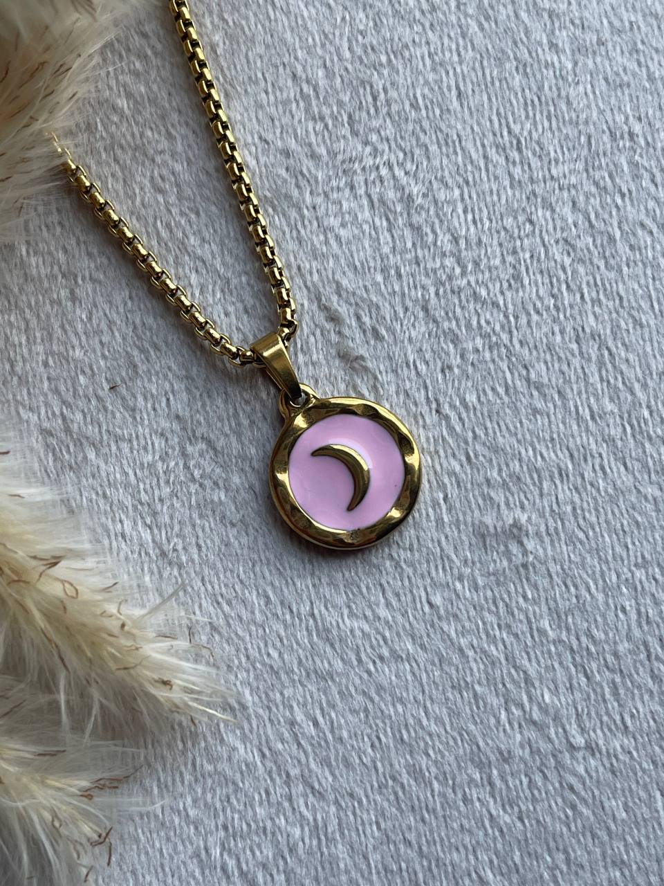 Pink Moon Necklace - Sola Accessories