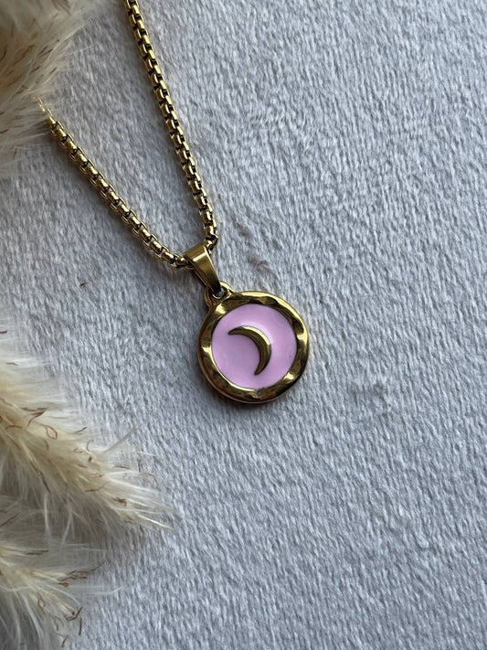 Pink Moon Necklace - Sola Accessories