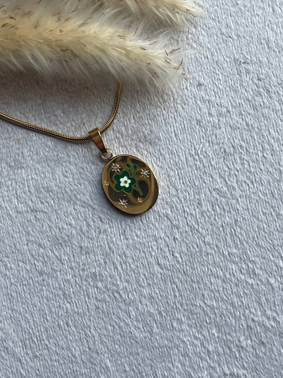 Green Bloom Necklace - Sola Accessories