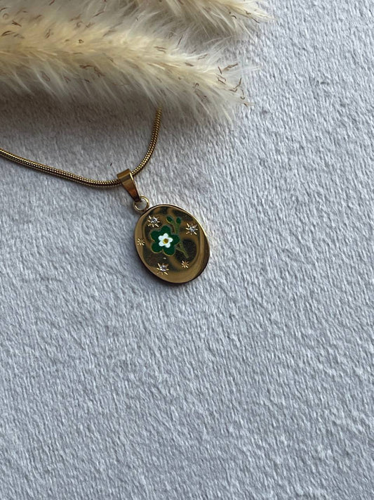 Green Bloom Necklace - Sola Accessories