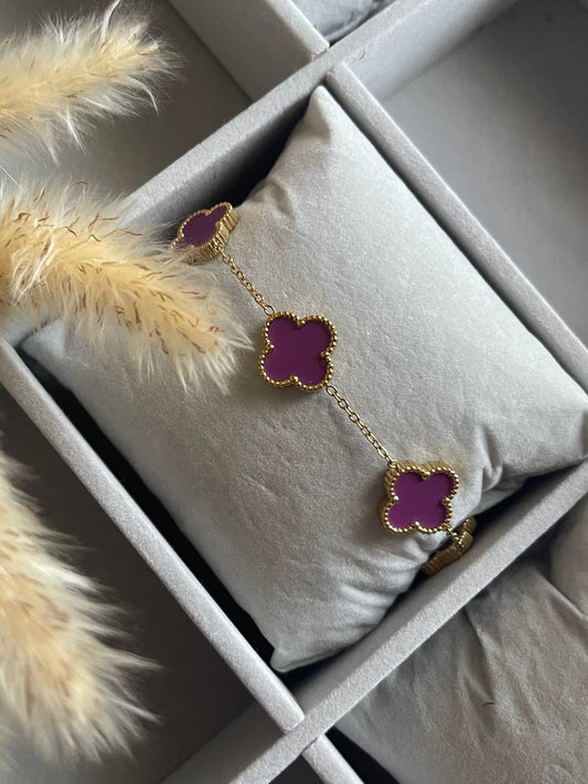 Purple Vancleef Bracelet - Sola Accessories