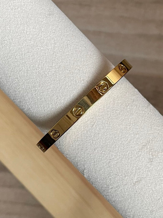 Gold Cartier Bangle - Sola Accessories