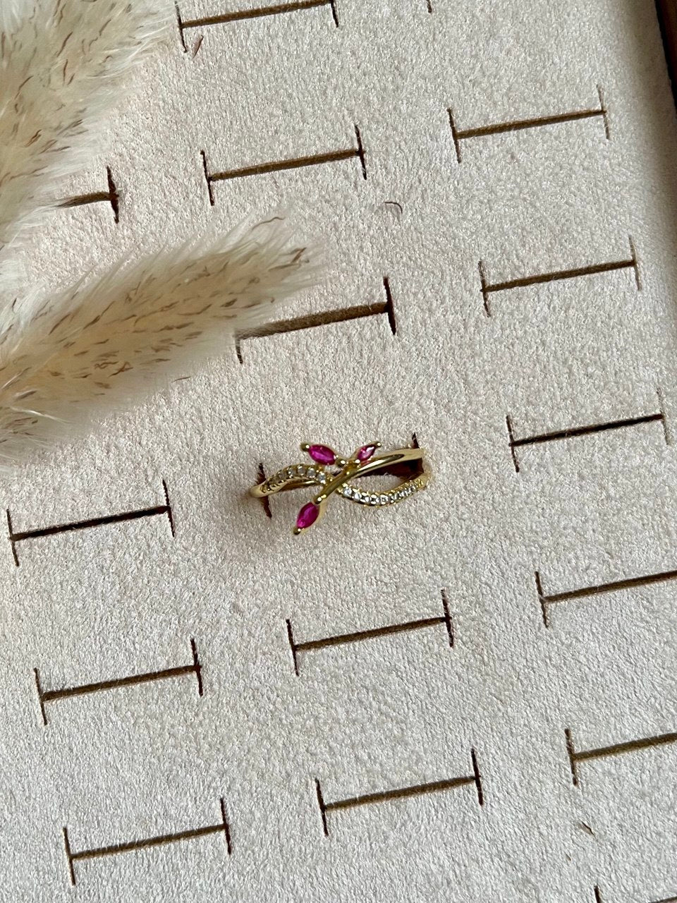 Ruby Stacking Rings - Sola Accessories