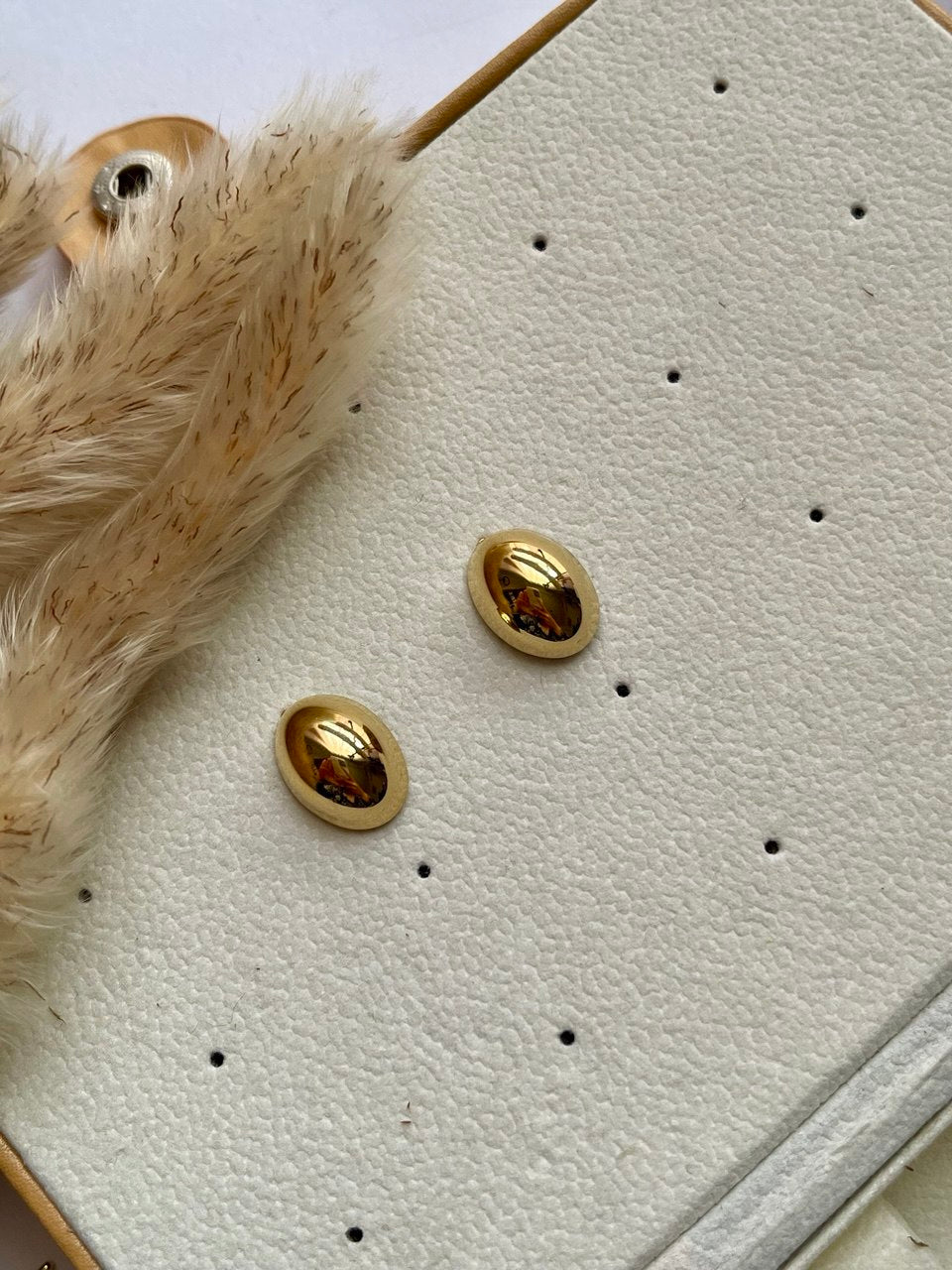 Chunky Sphere Oval Earrings - Sola Accessories
