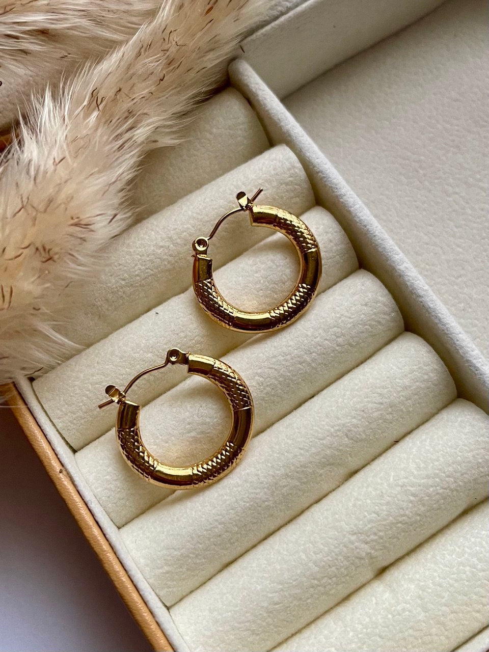 Zebra Hoop Earrings - Sola Accessories