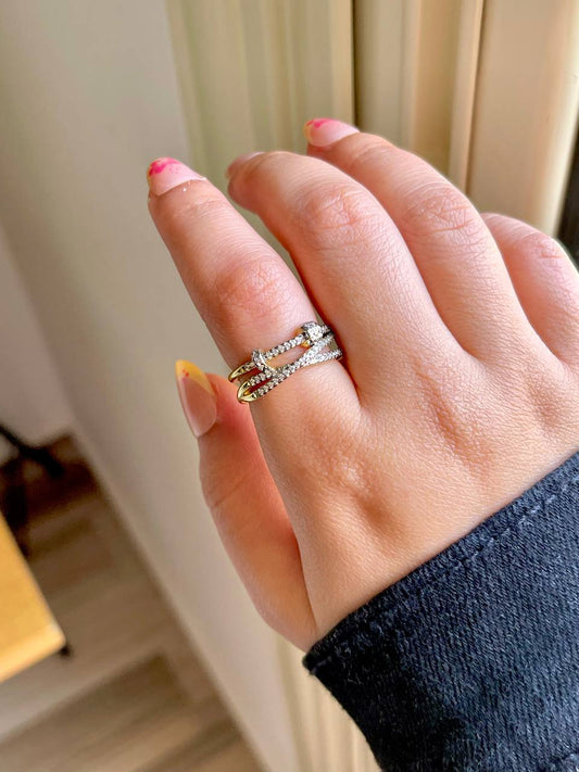 Golden Loop Ring