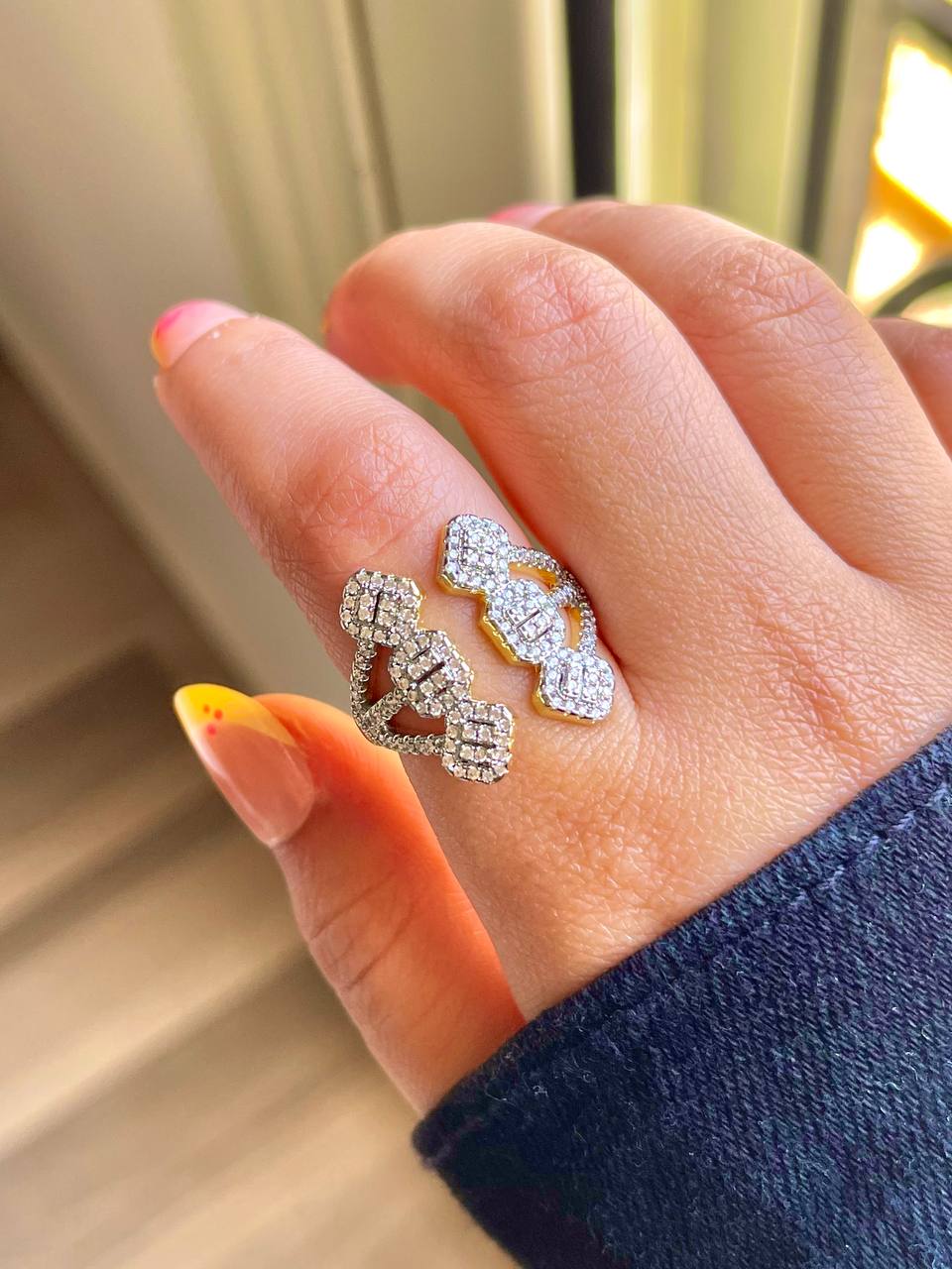 Sparkle Geo Ring