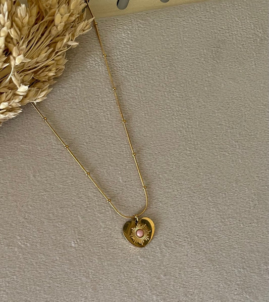 Sun Heart Necklace
