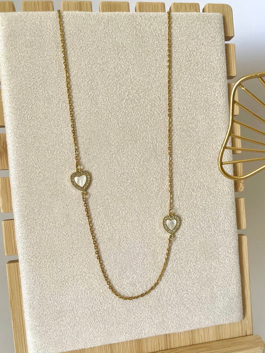 Twin Hearts Necklace