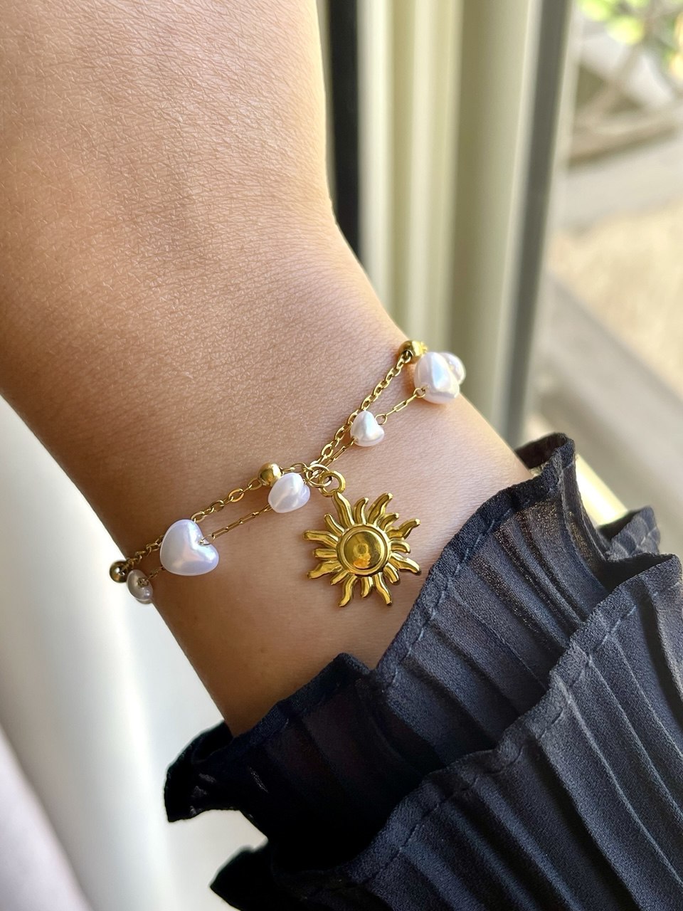 Pearl & Sunbeam Bracelet