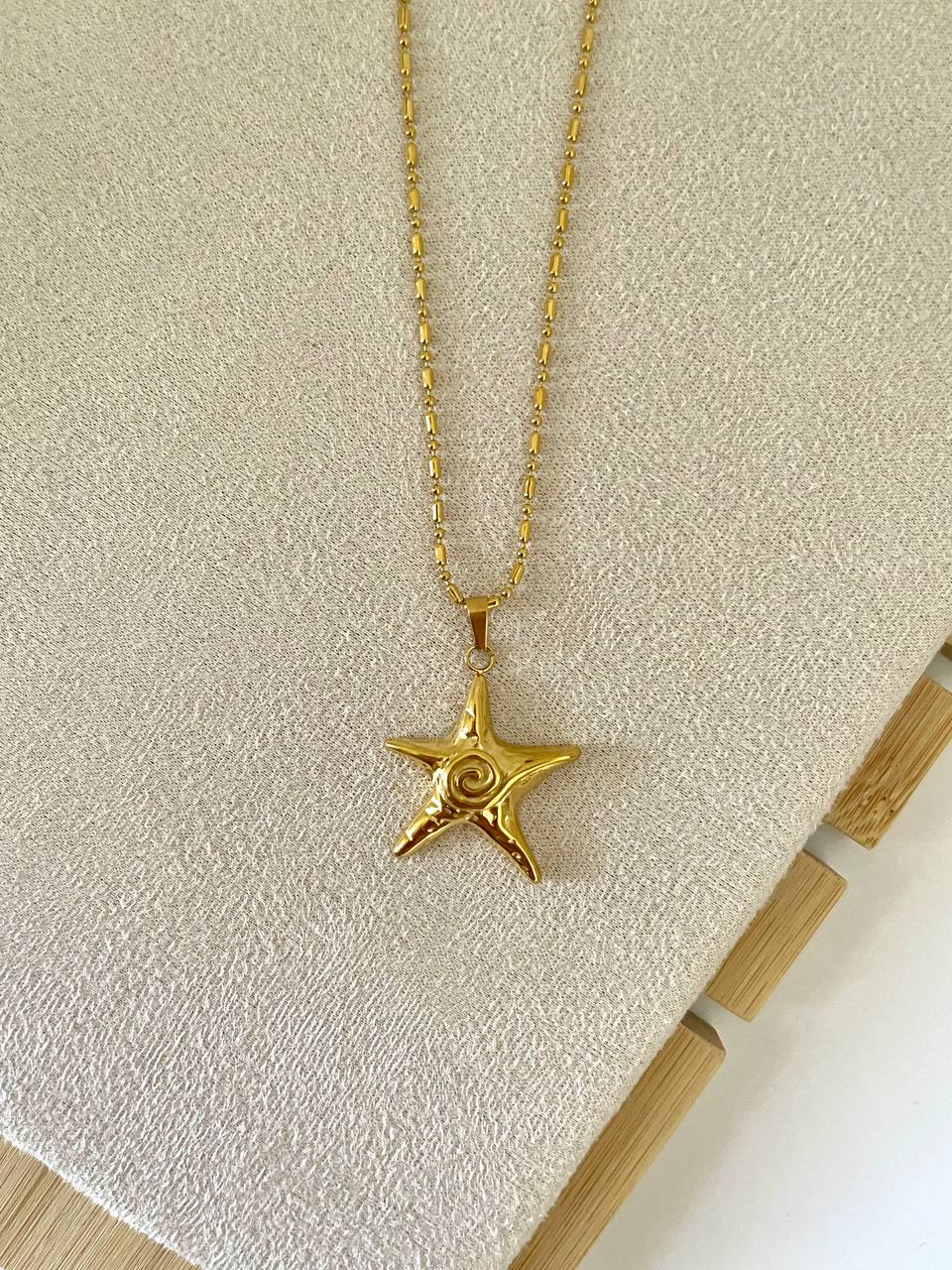 Golden Sea Star Necklace