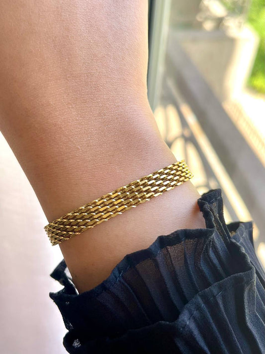 Golden Weave Bracelet