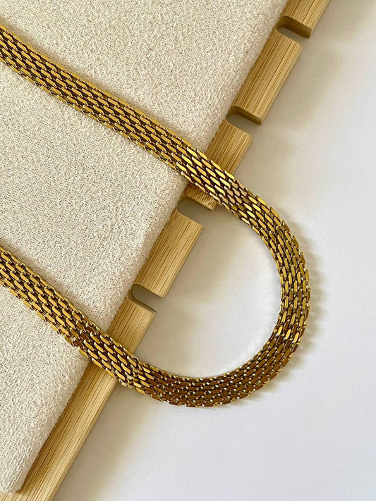 Golden Cascade Necklace