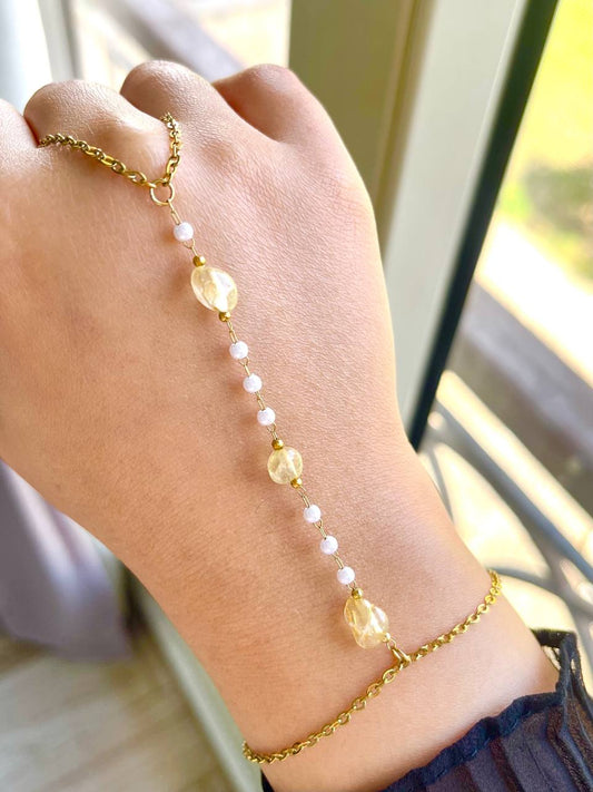 Sun-Kissed Dew Hand Chain