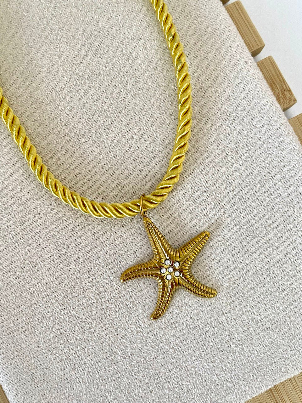 Jeweled Starfish Necklace
