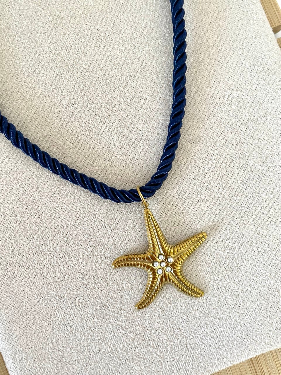 Jeweled Starfish Necklace