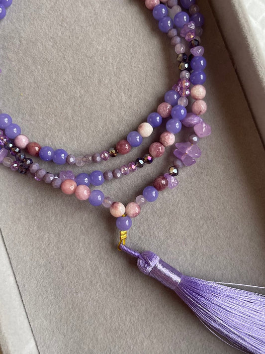 Lavender Boho Necklace