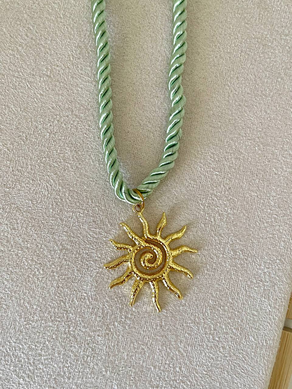 Golden Tide Sun Necklace