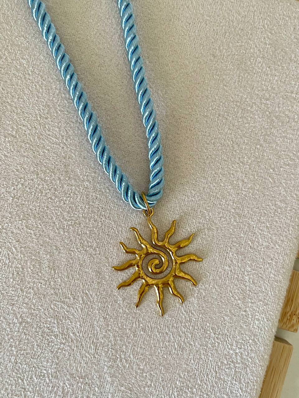 Golden Tide Sun Necklace