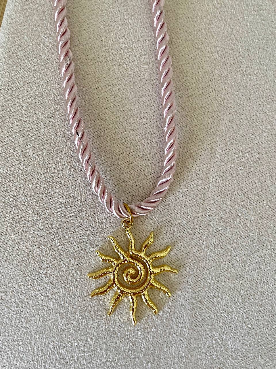 Golden Tide Sun Necklace