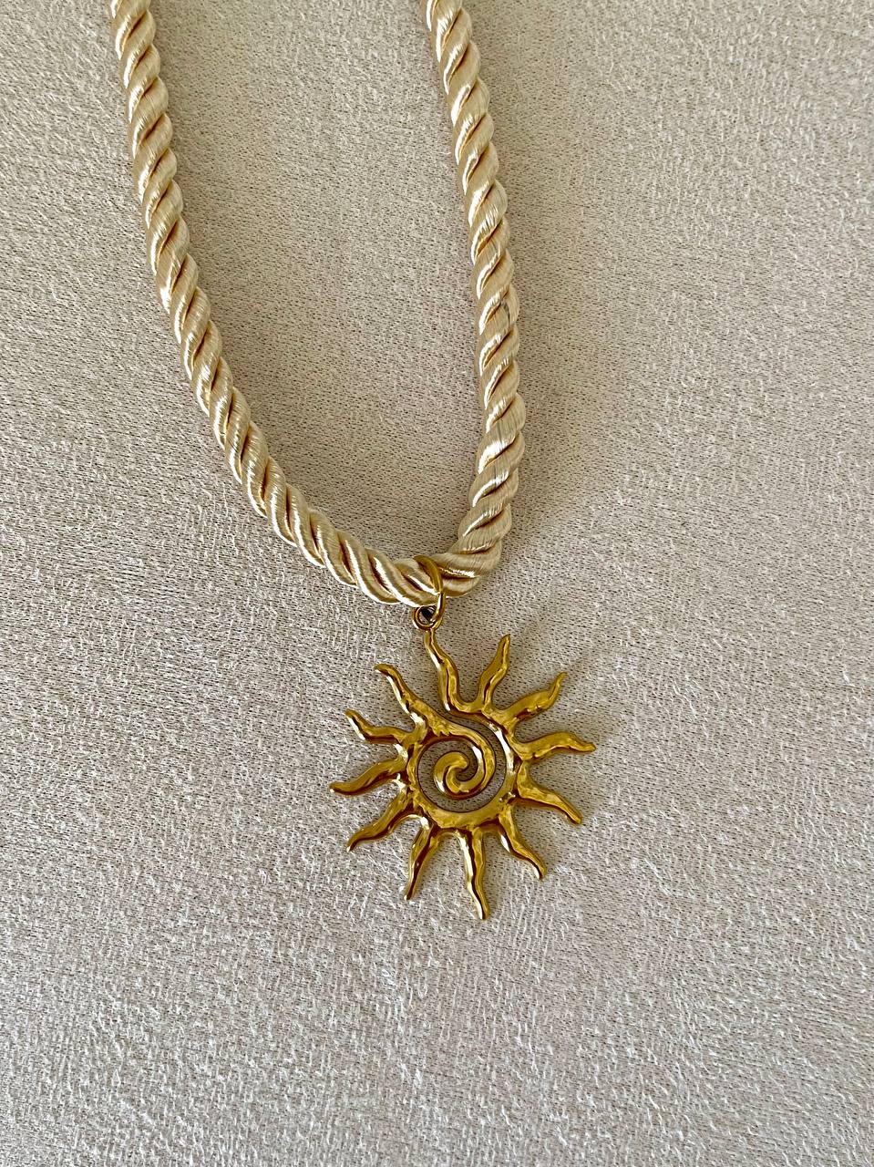 Golden Tide Sun Necklace