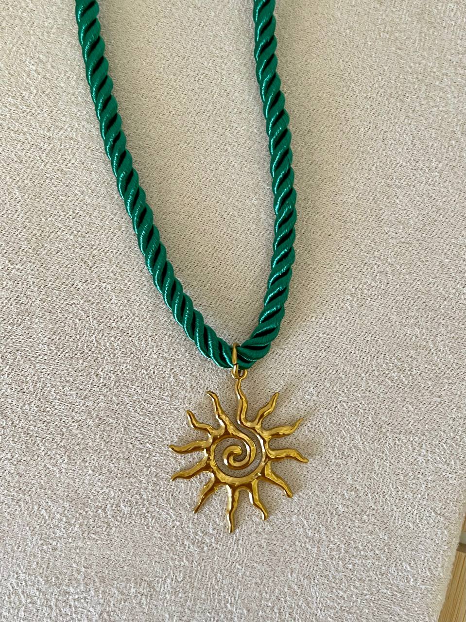Golden Tide Sun Necklace