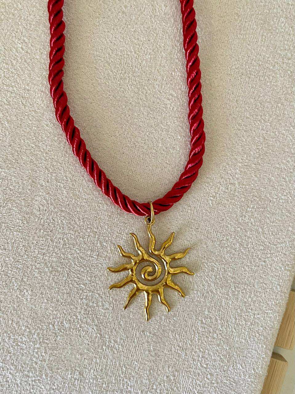 Golden Tide Sun Necklace